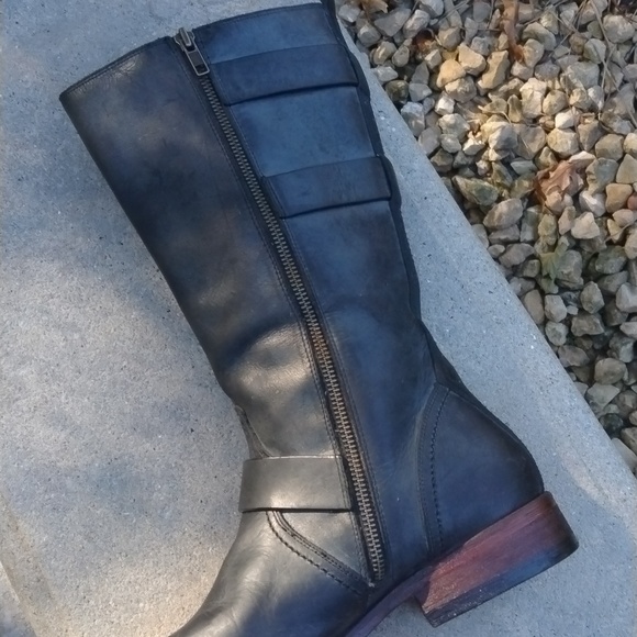 Lucchese Spirit Womens Boots Side Zip Thripple Strap size 9 - Picture 11 of 13